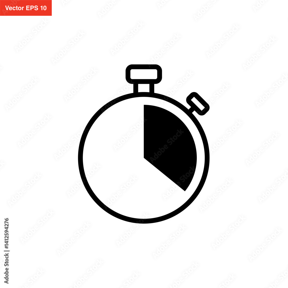 stopwatch icon simple and modern design stopwatch icon simple and modern design