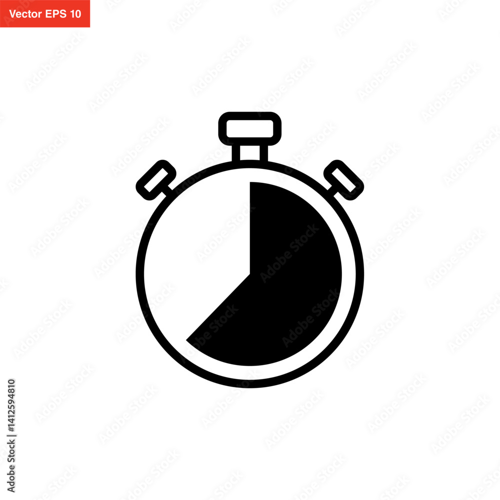 stopwatch icon simple and modern design stopwatch icon simple and modern design