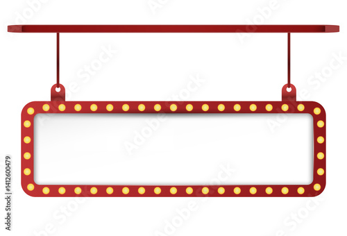 hanging light bulb frame