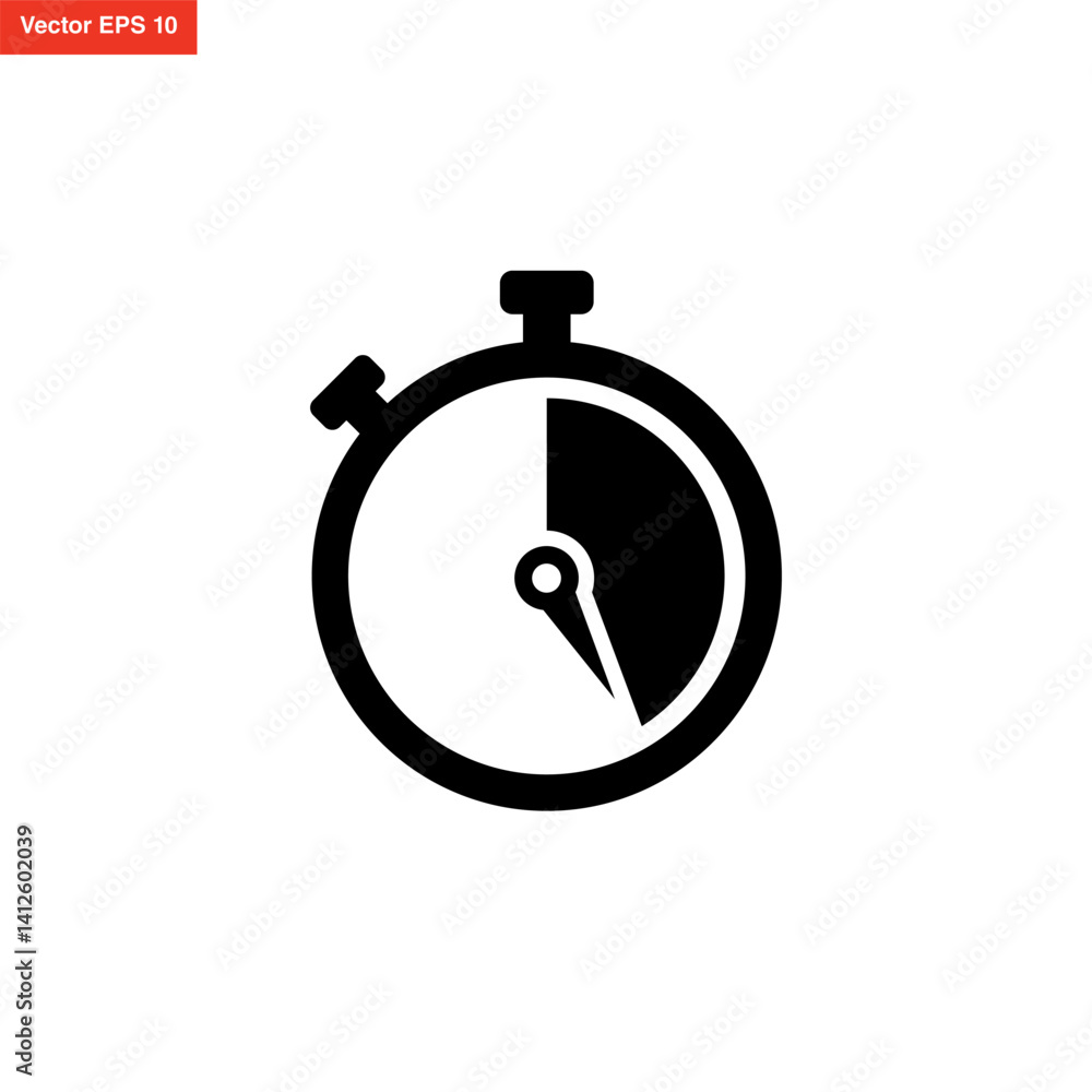 stopwatch icon simple and modern design stopwatch icon simple and modern design