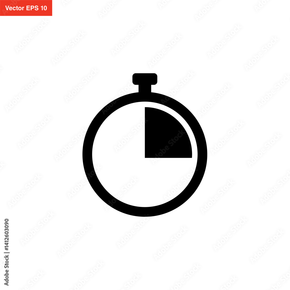 stopwatch icon simple and modern design stopwatch icon simple and modern design