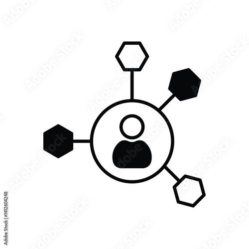 Connection  Vector icon