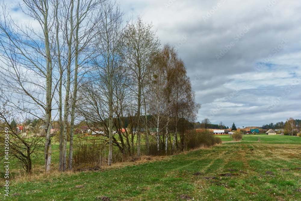Wzgórza Sokólskie wiosną ,Podlasie, Polska