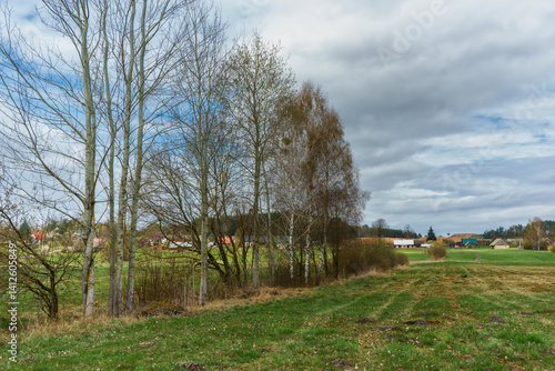 Obraz na płótnie Wzgórza Sokólskie wiosną ,Podlasie, Polska w salonie