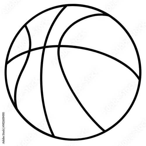 Wallpaper Mural coloring page with basketball ball  Torontodigital.ca