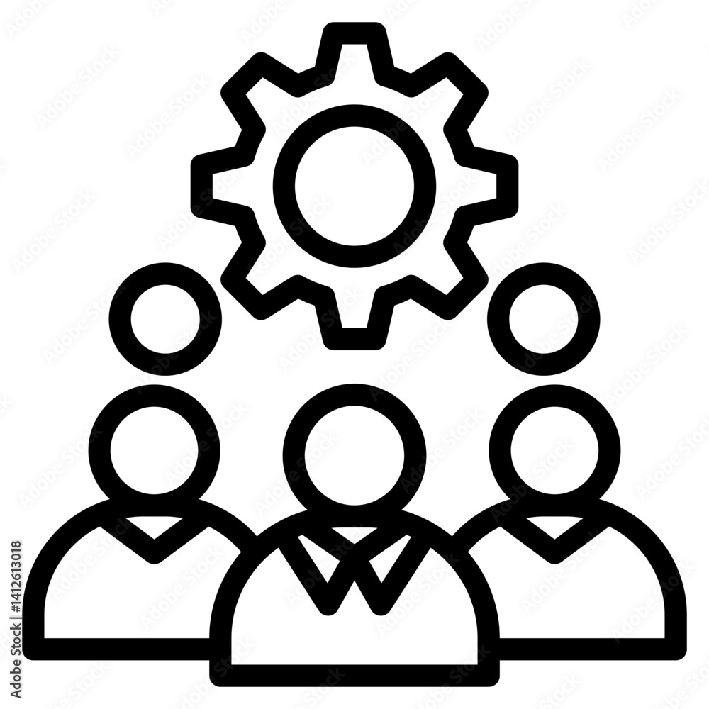 Team icon in vector illustration
Team icon in vector illustration