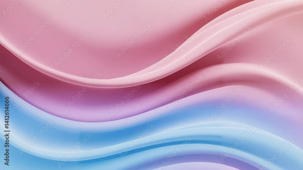 Abstract waves in pink and blue hues representing fluidity Abstract waves in pink and blue hues representing fluidity