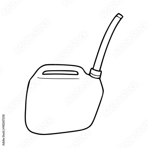 fuel can line art illustration