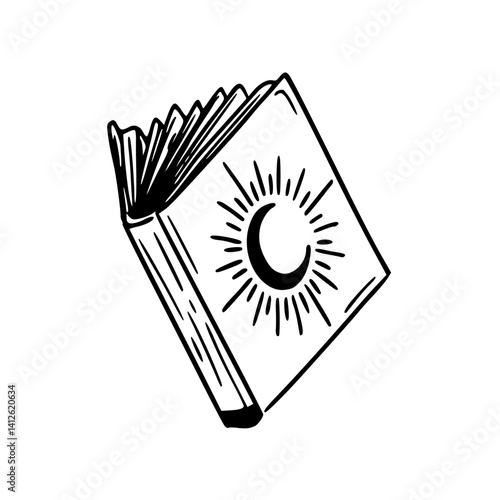 magical spell book clipart