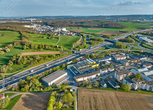 aerial photo of the highway...