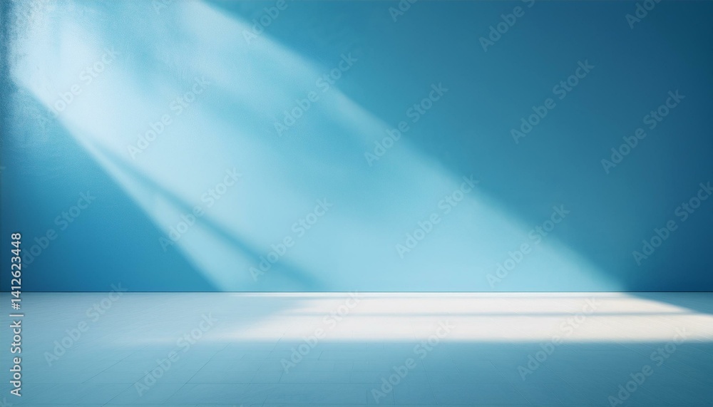 empty room with blue sky color empty room with blue sky color