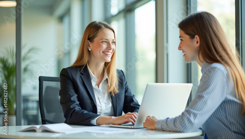 meeting interview businessmen clients in the office