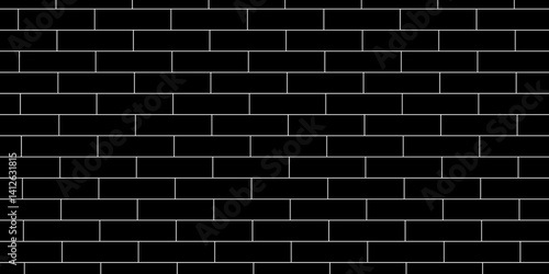 Black brick wall background. Black stone brick wall seamless background. Seamless Texture Pattern of a Brick Wall. Black bricks wall 3d illustration. Brick wall Texture. wall stone texture background.