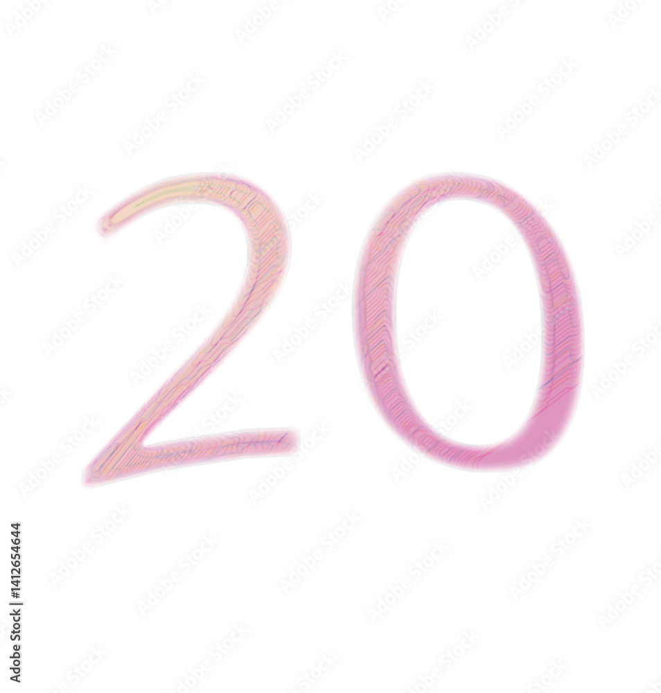 20 number typography, Bold Number Typography Set, Modern Numbers Font Design, Stylized Numeric Typeface Collection, Minimalist Number Typography, Abstract Numbers Font Design, 3D Number Typography Pac