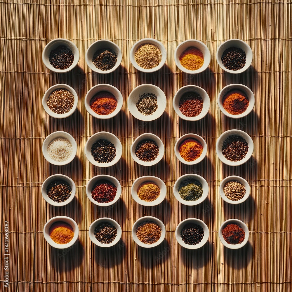 Display with Assorted Ground and Whole Spices in Culinary Arrangements Featuring Ground and Whole Spices for Authentic Ground and Whole Spices Visuals, Display with Assorted Ground and Whole Spices Display with Assorted Ground and Whole Spices in Culinary Arrangements Featuring Ground and Whole Spices for Authentic Ground and Whole Spices Visuals, Display with Assorted Ground and Whole Spices