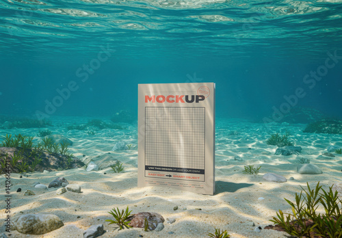Page at the Bottom of the Sea Mockup