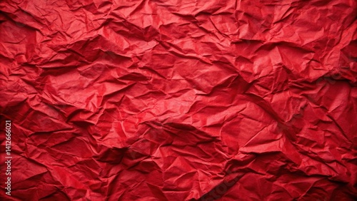 Wallpaper Mural Intense Red Crumpled Paper Texture Background Ideal for Design Projects Torontodigital.ca