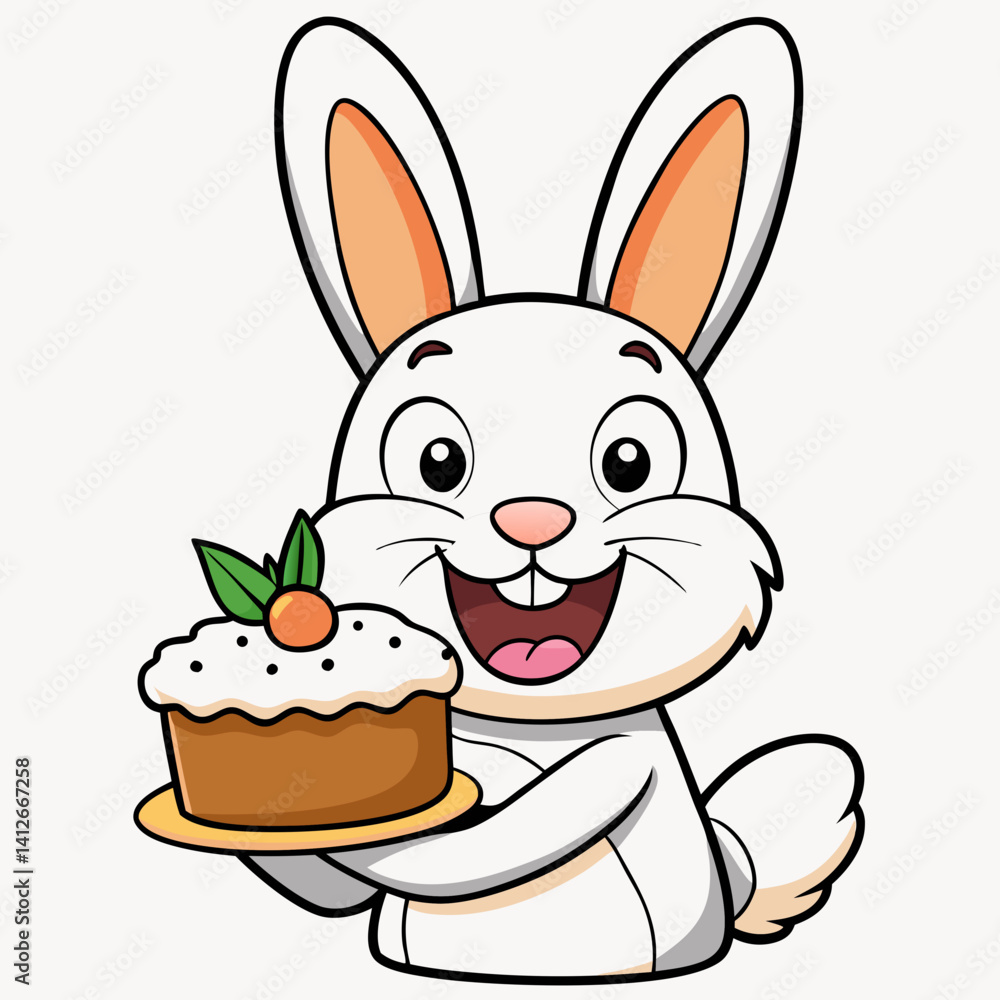 Obraz premium easter bunny with a basket