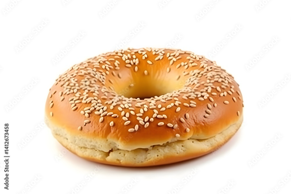 Soft and crunchy simit isolated on white Soft and crunchy simit isolated on white