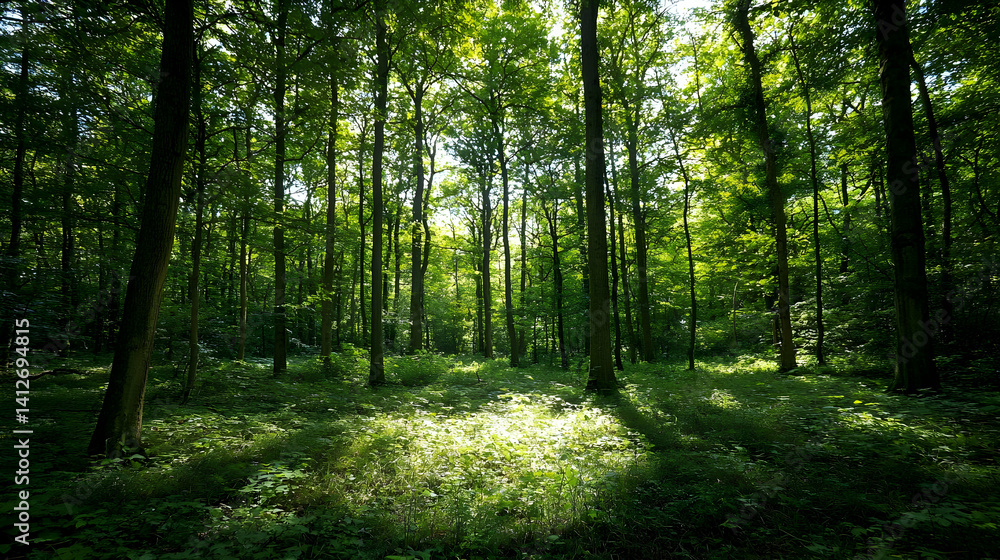 Sunlight Dappled Forest Path Sunlight Dappled Forest Path