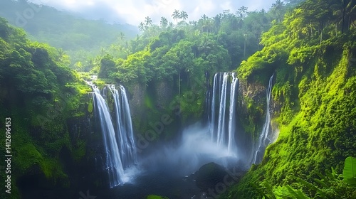 beautiful and fresh waterfall