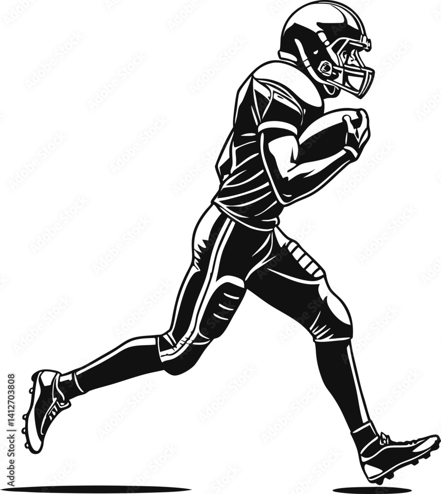The Art of Football: A Striking Silhouette of a Soccer Player The Art of Football: A Striking Silhouette of a Soccer Player