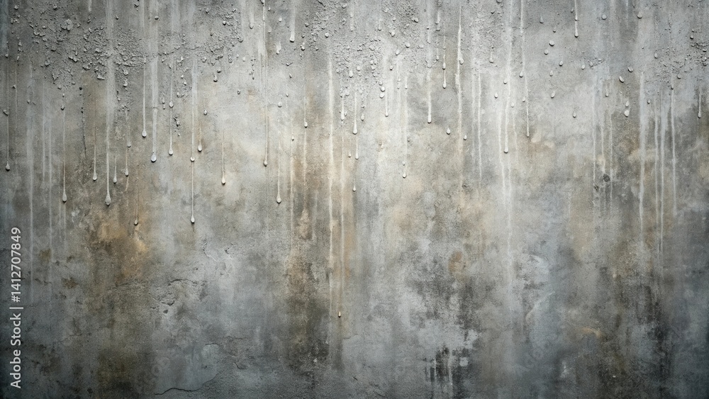 Abstract Weathered Concrete Wall Texture with Dripping Paint Abstract Weathered Concrete Wall Texture with Dripping Paint