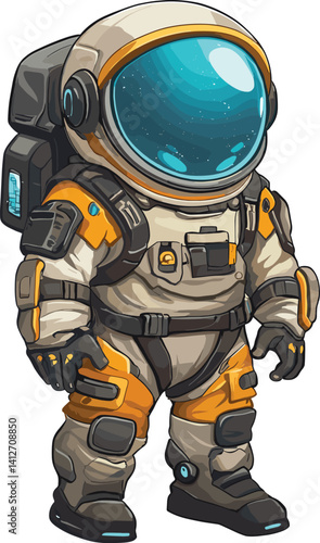 robot cyborg vector illustration
