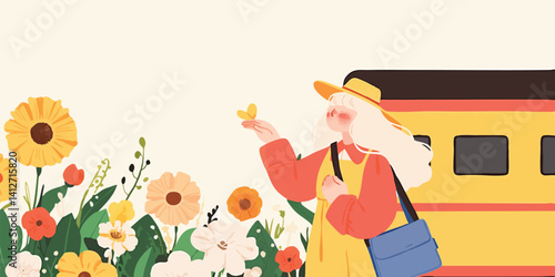 A woman marvels at a butter...