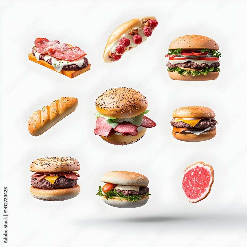 Crisp and Clean 3D Food Icon Pack Crisp and Clean 3D Food Icon Pack