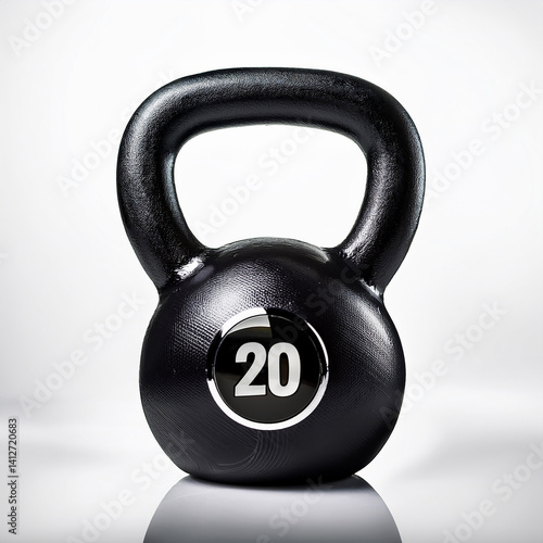 Kettlebell, dumbell - isolited on withe background