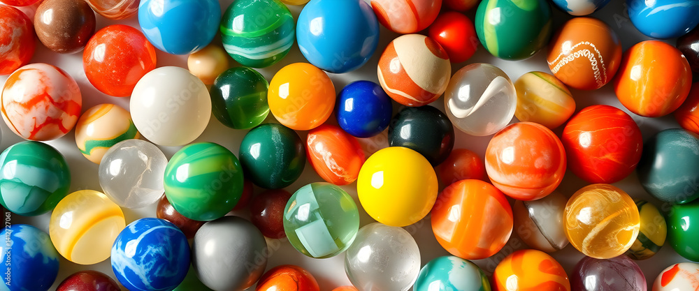 bunch of different colored marbles on a white surface bunch of different colored marbles on a white surface