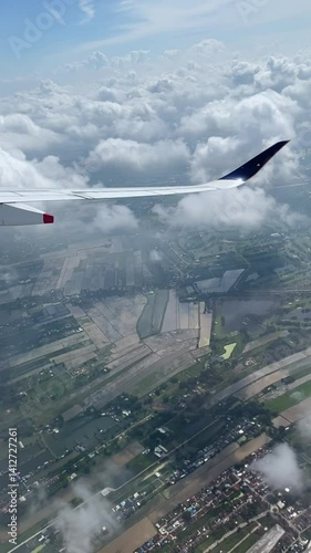 view from airplane window