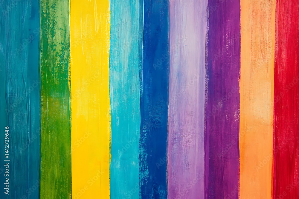 Vertical rainbow stripes with bright and vibrant colors, creating a bold and colorful background Vertical rainbow stripes with bright and vibrant colors, creating a bold and colorful background