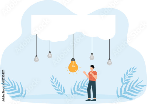 the idea of the cloud and business project for success concept
