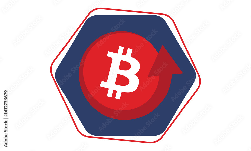 Bitcoin logo. Bitcoin Coin. Digital money. Crypto trade and Investment concept. Future technology. Creative art. Vector illustration. Poster Bitcoin logo. Bitcoin Coin. Digital money. Crypto trade and Investment concept. Future technology. Creative art. Vector illustration. Poster
