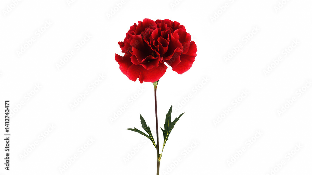 Obraz premium a single flower on a transparent background, PNG image, PNG file, Generative art.