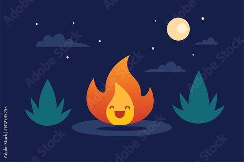 halloween background with moon