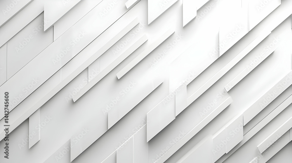 Obraz premium Abstract White Geometric Design Background