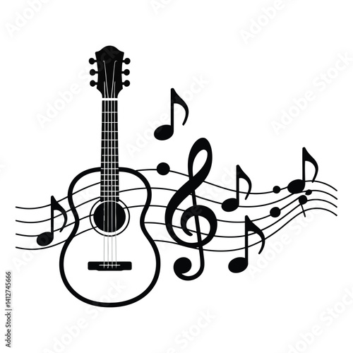 Minimalist Vector for World Music Day 21 June.