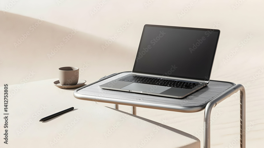 Modern Minimalist Laptop Workstation Modern Minimalist Laptop Workstation