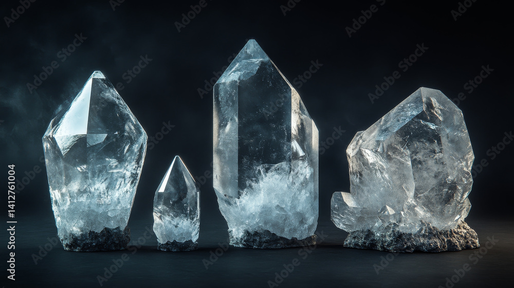 Set of magic healing chakra mineral stones for crystal healing. Natural Colourful stones for cleansing environment from negative energy. Spriritual practices background