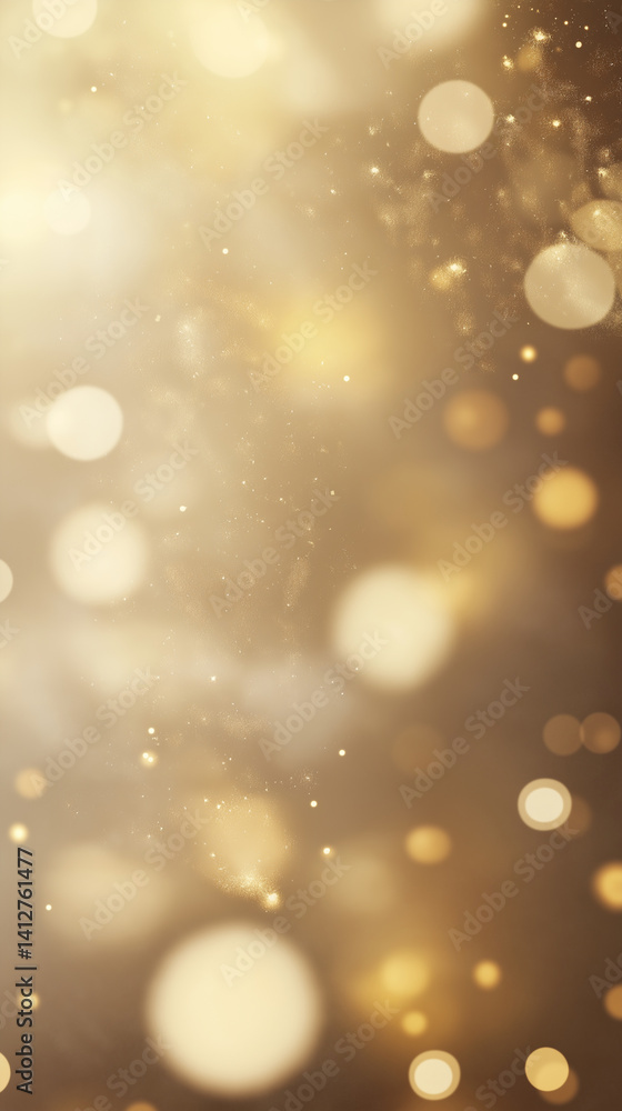 Golden bokeh light effect on blurred background Golden bokeh light effect on blurred background