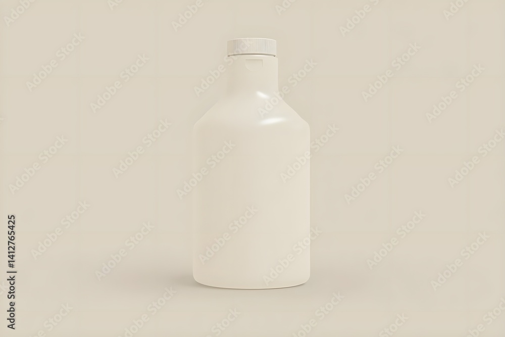 Minimalist Beauty Bottle Blank Mockup for Product Design Minimalist Beauty Bottle Blank Mockup for Product Design