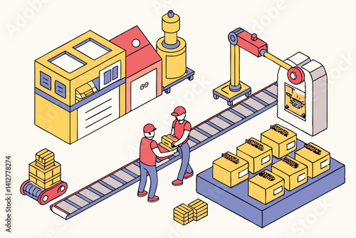 construction workers on building site