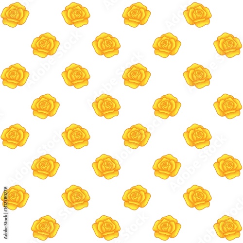 Yellow rose pattern background, plaid pattern, suitable for use as wallpaper, backdrop, postcard, back