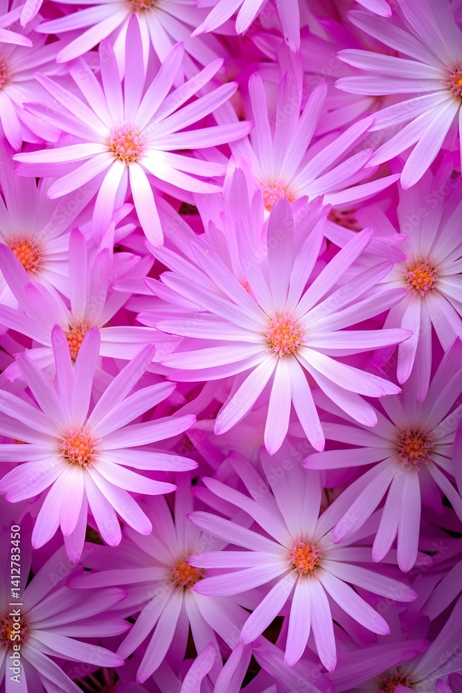 Obraz premium Vibrant Pink Flowers Close Up Bouquet Floral Background