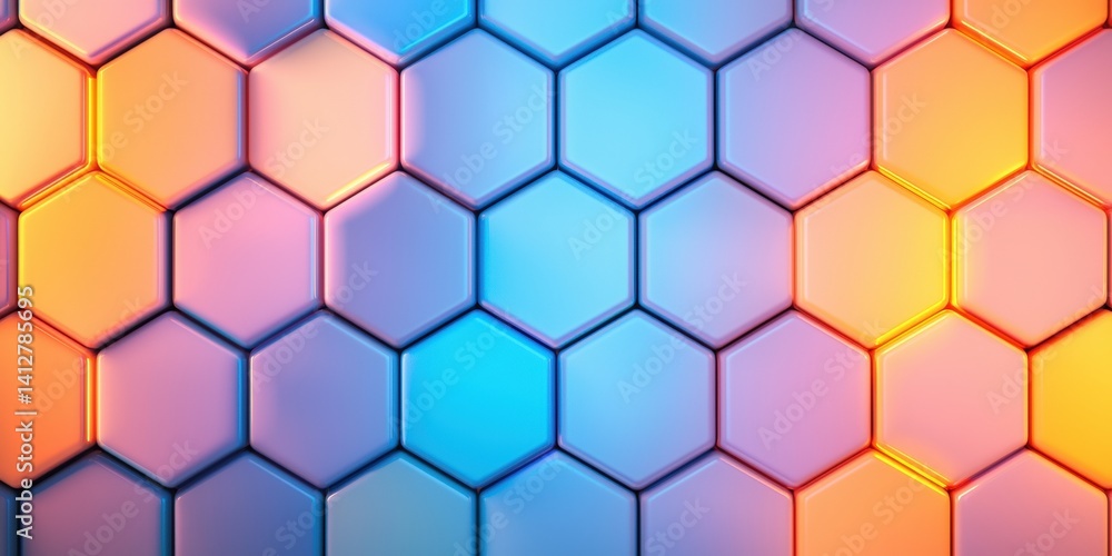 A vibrant hexagonal pattern featuring a gradient of blue, orange, and purple hues, creating a modern and dynamic visual effect. A vibrant hexagonal pattern featuring a gradient of blue, orange, and purple hues, creating a modern and dynamic visual effect.