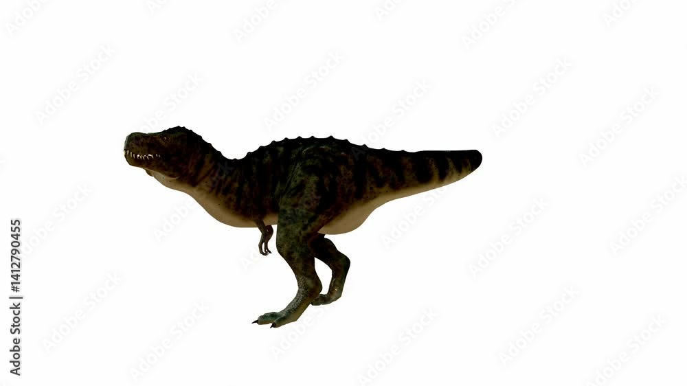 Realistic 3D rendering of a Tyrannosaurus Rex on Isolated Background. Alpha channel. Realistic 3D rendering of a Tyrannosaurus Rex on Isolated Background. Alpha channel.