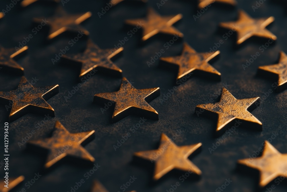 Obraz premium Star rating system design for user interface and evaluation concepts